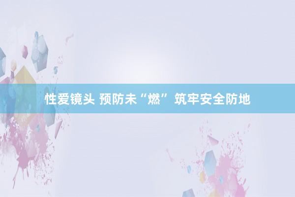 性爱镜头 预防未“燃” 筑牢安全防地