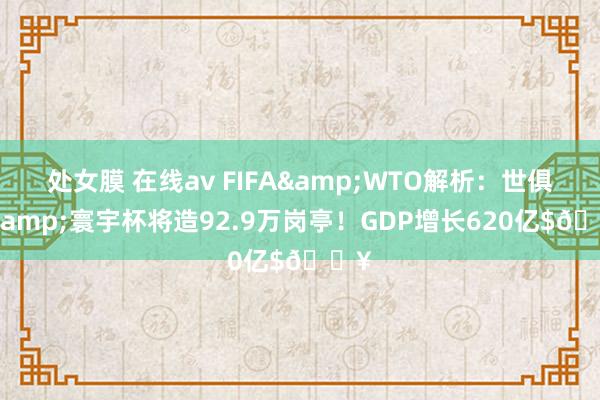 处女膜 在线av FIFA&WTO解析：世俱杯&寰宇杯将造92.9万岗亭！GDP增长620亿$💥